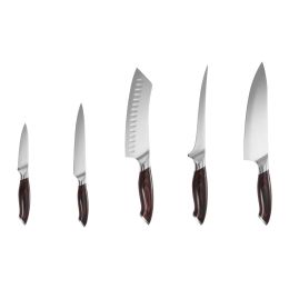 Kitchen Knife Set, 5 Piece High Carbon Stainless Steel Sharp Knife Set, Durable and Rust-Resistant
