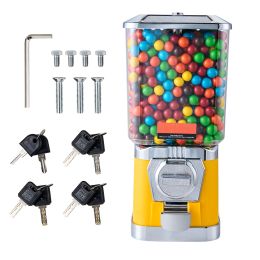 Gumball Machine for Kids, 17"H Home Candy Vending Machine, PC Gumball Dispenser, Bubble Gum Machine for Game Stores