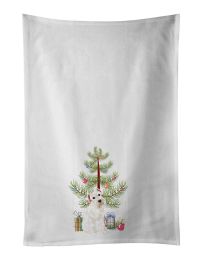 NEW Schnauzer White #1 Christmas Kitchen Towel Set of 2 White Dish Towels Decorative Bathroom Hand towel for Hand, Face, Hair, Yoga, Tea, Dishclo