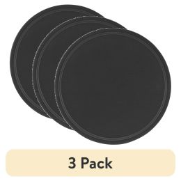 (3 pack)Nonstick 12" Diameter Pizza Pan, Pizza Crisper, Dark Gray