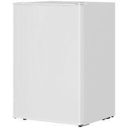 2.5 Cu.Ft Mini Fridge, Single Door Compact Refrigerator with Freezer, Adjustable Thermostat, Reversible Door, White (Option: White-472x465x798 mm)