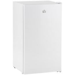 Mini Fridge with Freezer, 3.2Cu.Ft Compact Refrigerator with Adjustable Shelf, Mechanical Thermostat and Reversible Door for Bedroom, Dorm, Whit (Option: White-510x465x885 mm)