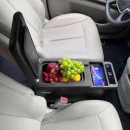 Portable Car Refrigerator Freezer Compressor 8 L Single Zone For Car Home (Option: Black)