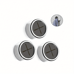 1/3/8pcs Kitchen Towel Holder, Self Adhesive Wall Dish Towel Hook, Round Wall Mount Towel Holder For Bathroom, Kitchen And Home, Wall, Cabinet, G (Quantity: Cross 3pcs)