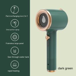 Mini Portable Handheld Garment Steamer Fabric Steam Iron For Clothes Travel Home Appliances Vertical US Plug Ironing Machine (Option: Green-Cn-1PCS)